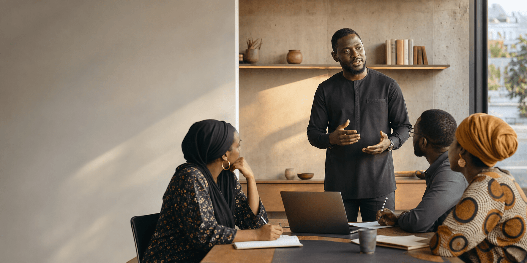 Coach Major anime une session de formation entrepreneuriale